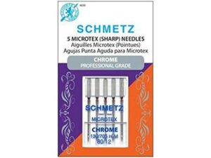 Sewing Leather Tips and Tricks: Tools, Techniques & Products 4 Schmetz Size 80/12 Chrome Microtex B01MFAMMXH