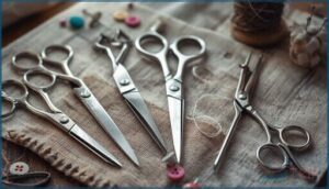 scissors for trimming and detail work