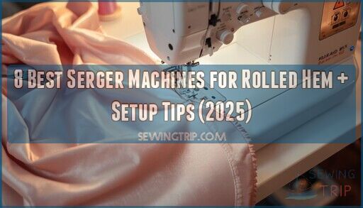 serger machine for rolled hem
