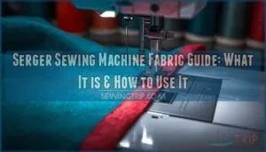 serger sewing machine fabric guide