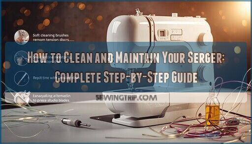 serger sewing machine maintenance and cleaning