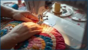 sewing curves with precision and control