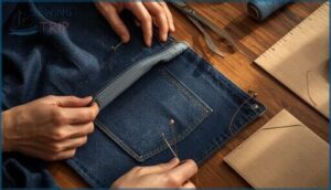 sewing front and back pockets sewing front and back pockets