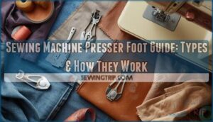 sewing machine presser foot guide