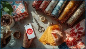 shopping sales, clearance, and using coupons