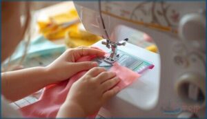 simple threading and drop-in bobbin systems