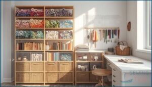 smart fabric and supplies storage solutions