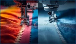 stitch types and thread usage