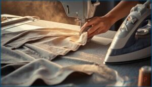 stitching and finishing flat sleeves stitching and finishing flat sleeves