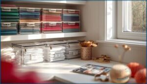 storing patterns and fabrics for easy access storing patterns and fabrics for easy access