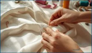 tailor’s tacks and thread tracing