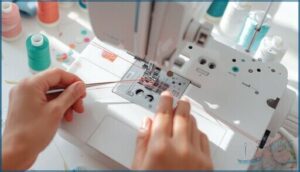 threading the serger step-by-step