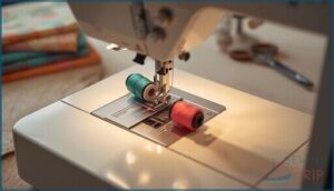 threading two spools correctly threading two spools correctly