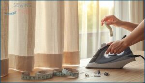 tips and troubleshooting no-sew curtain hems