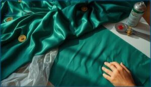 tips for cutting stretchy or slippery fabrics