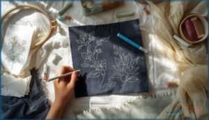 tips for using chalk, pencil, and water-soluble pens tips for using chalk, pencil, and water-soluble pens