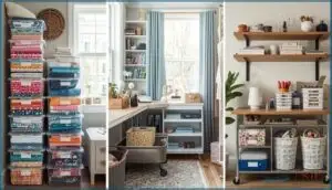 top 3 storage products for small quilting spaces