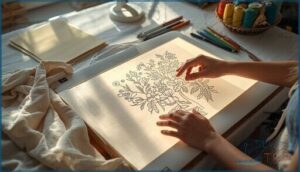 transferring patterns to fabric accurately