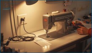 unplugging and prepping the machine for cleaning