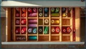 using drawer dividers for thread organization using drawer dividers for thread organization
