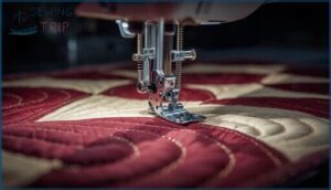 using quilting or free-motion feet