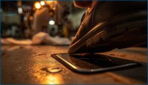 using the foot pedal for precision