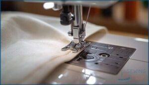 using the side cutter presser foot using the side cutter presser foot