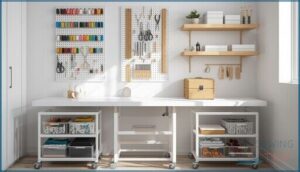 utilizing vertical and under-furniture space