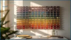 wall-mounted and display thread storage wall-mounted and display thread storage