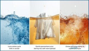 water temperature and cycle symbols water temperature and cycle symbols