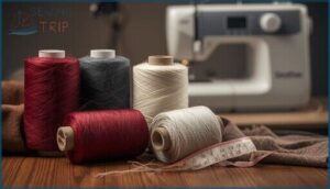 wool and blended threads