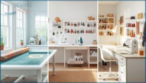 zoning for cutting, sewing, and pressing