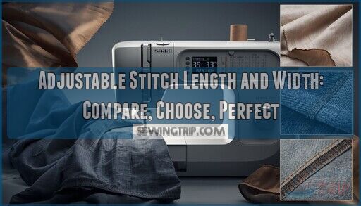 adjustable stitch length and width