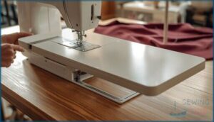 adjusting table height for seamless sewing