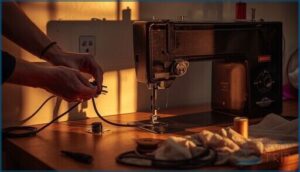 always unplug the sewing machine before maintenance always unplug the sewing machine before maintenance