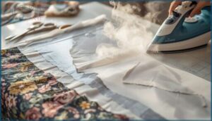 apply freezer paper instead of pattern weights apply freezer paper instead of pattern weights