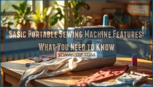 basic portable sewing machine features