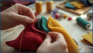 best ways to finish stitches on felt best ways to finish stitches on felt