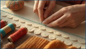 blanket stitch—securing and decoration blanket stitch—securing and decoration