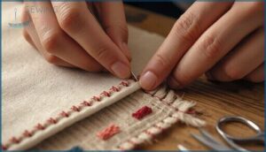 blanket stitch to prevent fraying