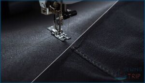 blind hem and locking stitches blind hem and locking stitches