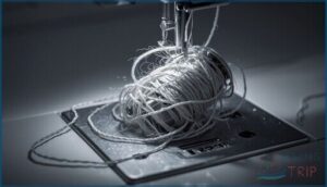 bobbin jams and thread nesting bobbin jams and thread nesting