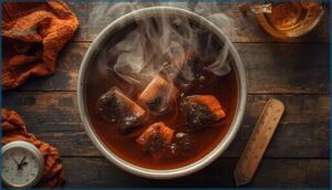 brewing the tea dye bath brewing the tea dye bath