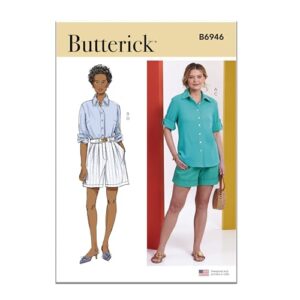 Sewing Pattern Sleeve Fitting: How to Measure, Draft & Adjust 3 Butterick B6946D5 Misses' Collared Shirts B0C5J2F2Z9