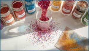 catching and reusing excess glitter catching and reusing excess glitter