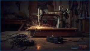 common causes of uncontrolled sewing machine operation