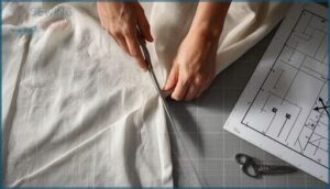 cutting fabric with grainline precision cutting fabric with grainline precision