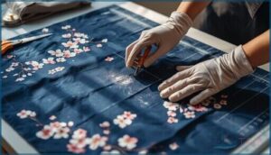 cutting the fabric panels cutting the fabric panels