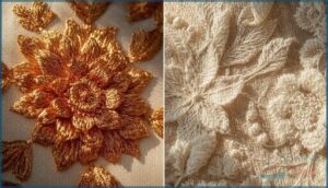 dense vs. open decorative stitches dense vs. open decorative stitches