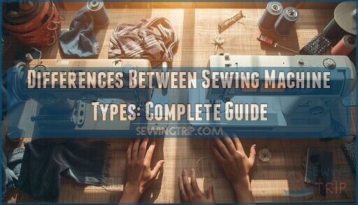 differences between sewing machine types